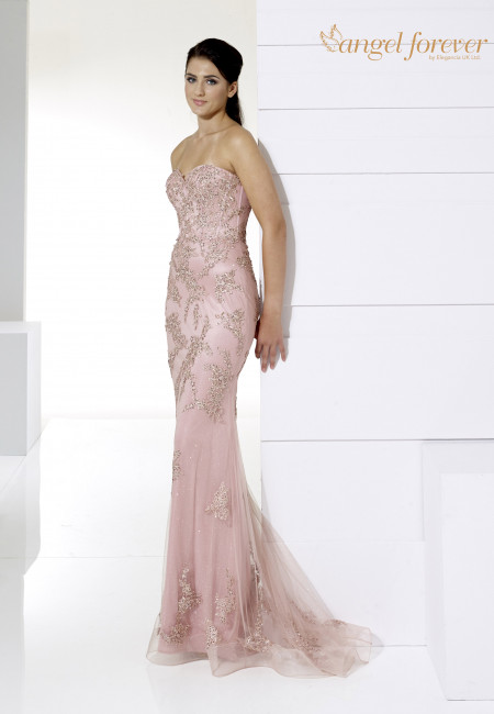Angel Forever pink mermaid evening dress / prom dress